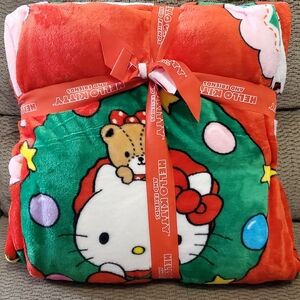 Hello Kitty Twin Holiday Blanket